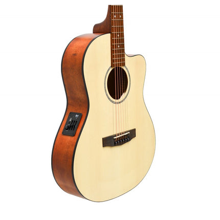 Cort Jade1E - Acoustic Guitar with Gig Bag - Natural Open Pore (Jade 1E/Jade-1E)