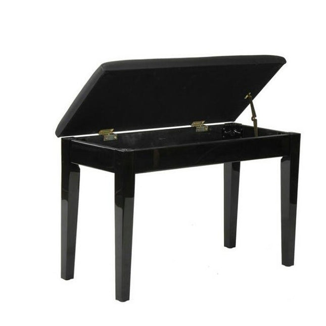Kadenza Demio High Quality Double Seater Piano Bench, Keyboard Bench, x bench, Stool Chair - Black (LMC)