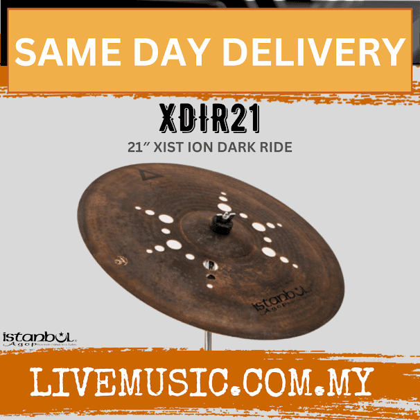 Istanbul Agop XDIR21 21" Xist Dark ION Ride Cymbal (XDIR 21/XDIR-21)