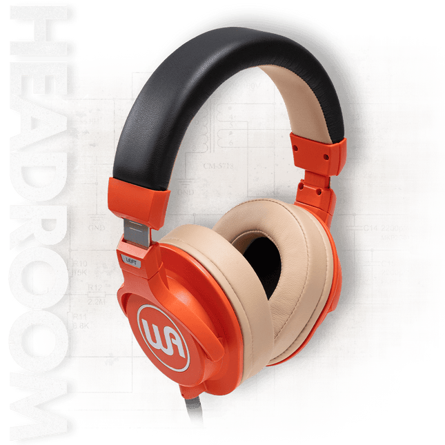 Warm Audio WA-HRO HeadRoom Closed-Back Headphones, Orange — ( WAHRO WA HRO )
