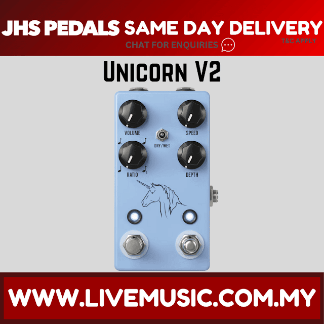 JHS Unicorn V2 Analog Uni-Vibe Guitar Effects Pedal