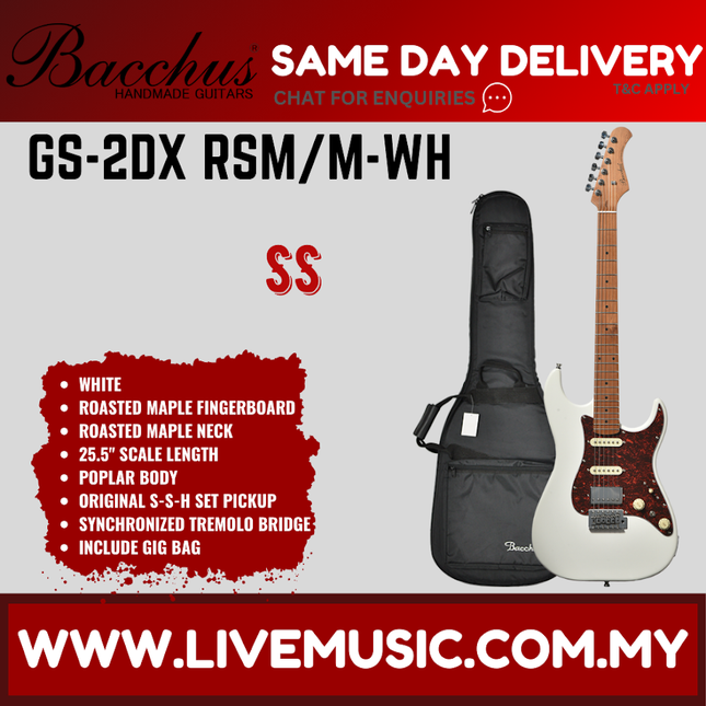 Bacchus GS-2DX RSM/M Universe Series Roasted Maple Electric Guitar ( GS2DXRSMM / GS2DX )