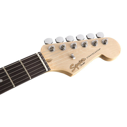 Squier MM Stratocaster Hard Tail Electric Guitar, Laurel FB, Red
