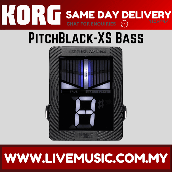 Korg Pitchblack Xs Bass Chromatic Pedal Tuner ( PB-XS BASS )