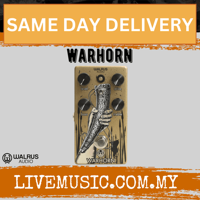 Walrus Audio Warhorn Mid-Range Overdrive Guitar Effects Pedal