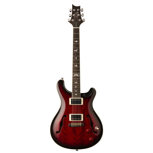 PRS SE Hollowbody Standard Electric Guitar with Case - Fire Red Burst