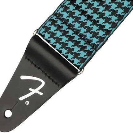 Fender Houndstooth Jacquard Guitar Strap - Teal