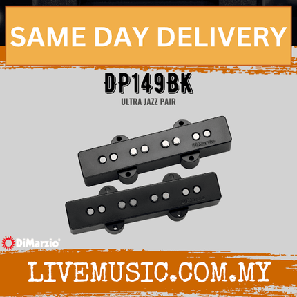 DiMarzio DP149BK Ultra Jazz Neck/Bridge Set - Black (DP149 BK/DP149-BK)
