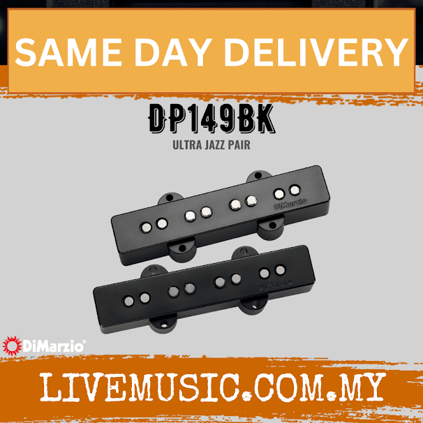 DiMarzio DP149BK Ultra Jazz Neck/Bridge Set - Black (DP149 BK/DP149-BK)