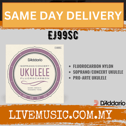 D'addario EJ99SC Pro-arté Carbon Soprano/concert Ukulele Strings