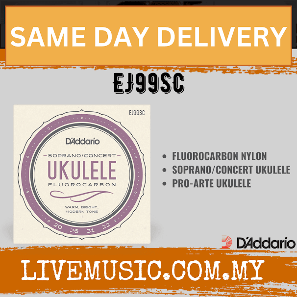 D'addario EJ99SC Pro-arté Carbon Soprano/concert Ukulele Strings