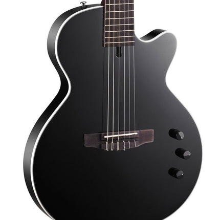 Cort Sunset Nylectric Guitar Jatoba Fretboard with Gig Bag - Black