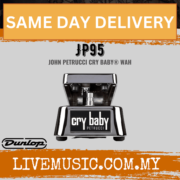 Jim Dunlop JP95 John Petrucci Signature Cry Baby Wah Guitar Effects Pedal (JP 95/JP-95)