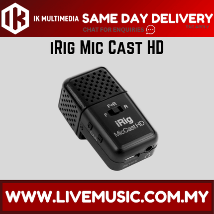 IK Multimedia iRig Mic Cast HD Dual-sided Digital Voice Microphone