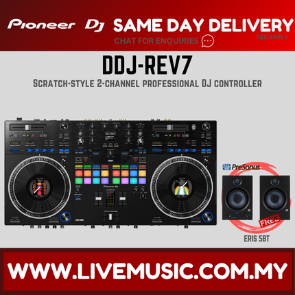Pioneer DJ DDJ-REV7 Scratch-style 2-channel professional DJ controller With Monitor Speaker And Bag (DDJREV7 / DDJ REV7)