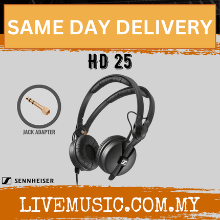 Sennheiser HD 25 Closed-back On-ear Studio Headphones ( HD25 HD-25 )