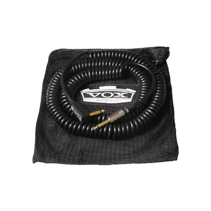 Vox VCC90 9M Vintage Coiled Guitar Cable - Black (VCC-90)