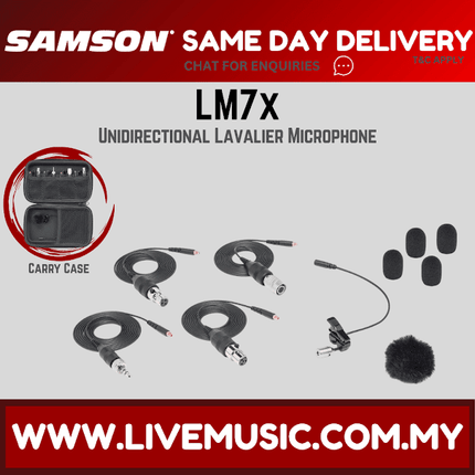 Samson LM7x Unidirectional Lavalier Microphone ( LM 7x / LM-7x )