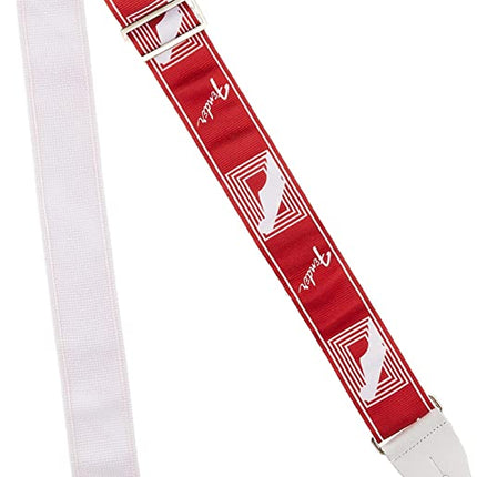 Fender 2inch Monogrammed Guitar Strap, Candy Apple Red