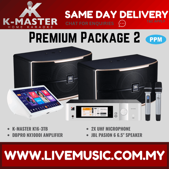 K-MASTER Premium Family Package Karaoke System Full Set Family KTV Kmaster w/Jbl Packages