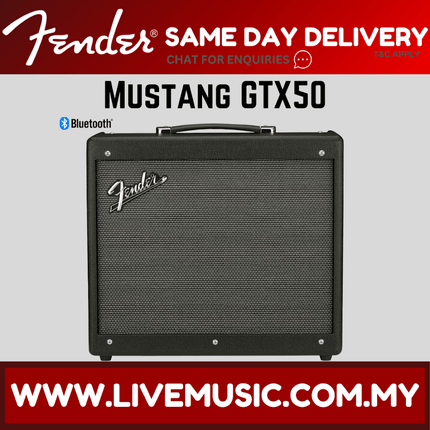 Fender Mustang GTX50 Guitar Combo Amplifier (GTX-50/GTX 50)
