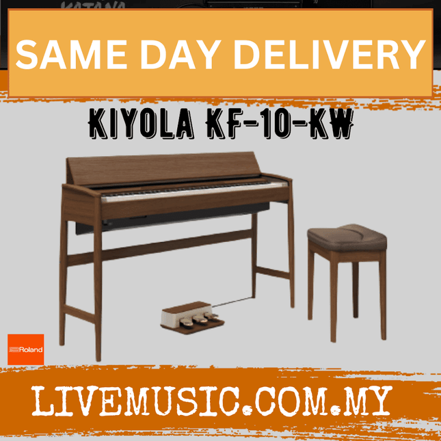 Roland KF-10-KW 88 Keys Artisan Digital Piano With SuperNatural Modelling Walnut  (KF10KW / KF 10 KW )