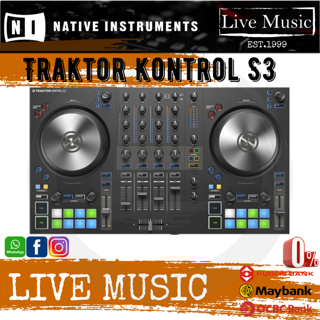 Native Instruments Traktor Kontrol S3 4-channel DJ Controller