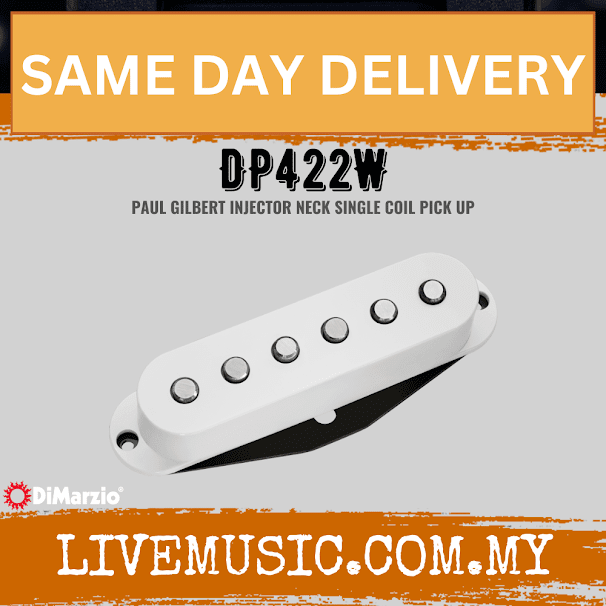 DiMarzio DP422W Injector Neck Single Coil Pickup – White (DP 422W/DP-422W)