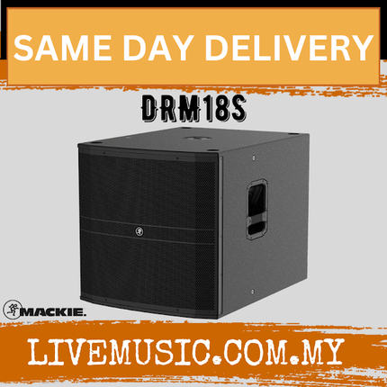 Mackie DRM18S 2000W 18" Powered Power Active Subwoofer (DRM 18S/DRM-18S)