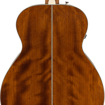 Fender PM-TE Travel All-Mahogany Acoustic Guitar with Case - Natural
