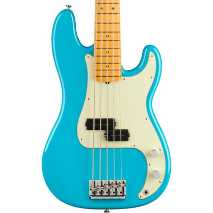 Fender American Professional II Precision Bass Electric Guitar, Maple Fretboard - Miami Blue