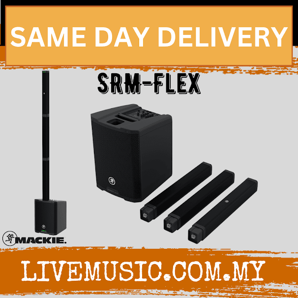 Mackie SRM-Flex 6 Channel Mixer 1300W Column Powered Speaker (SRMFlex/SRM Flex)