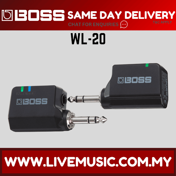 Boss WL-20 - Plug and Play Digital Wireless Guitar System with Cable Tone Simulation ( WL20 )