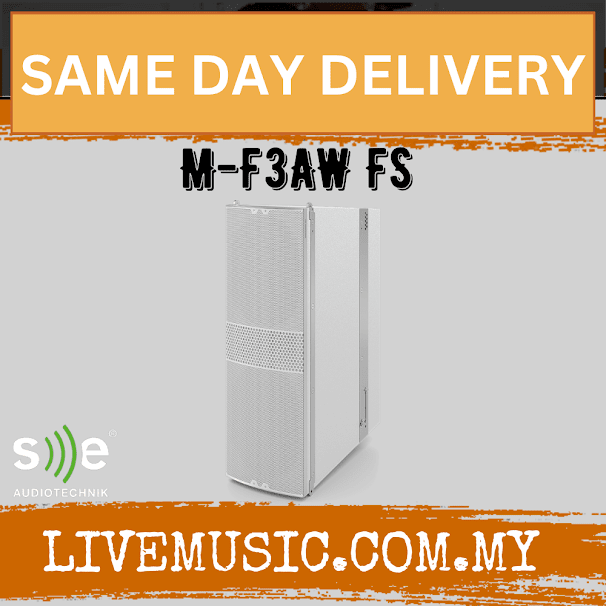 SE Audiotechnik M-Line M-F3A FS 9" elipsoid woofer, active flysub with DSP - White (MF3AFSW M F3A FSW)