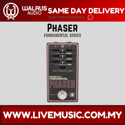 Walrus Audio Fundamental Series Phaser Guitar Effects Pedal