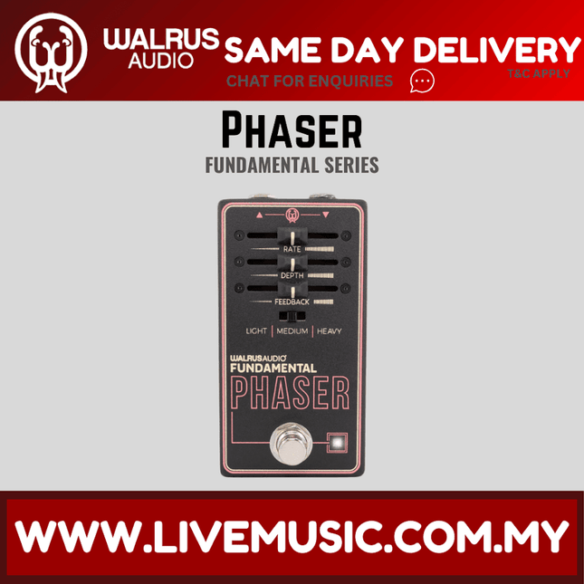 Walrus Audio Fundamental Series Phaser Guitar Effects Pedal
