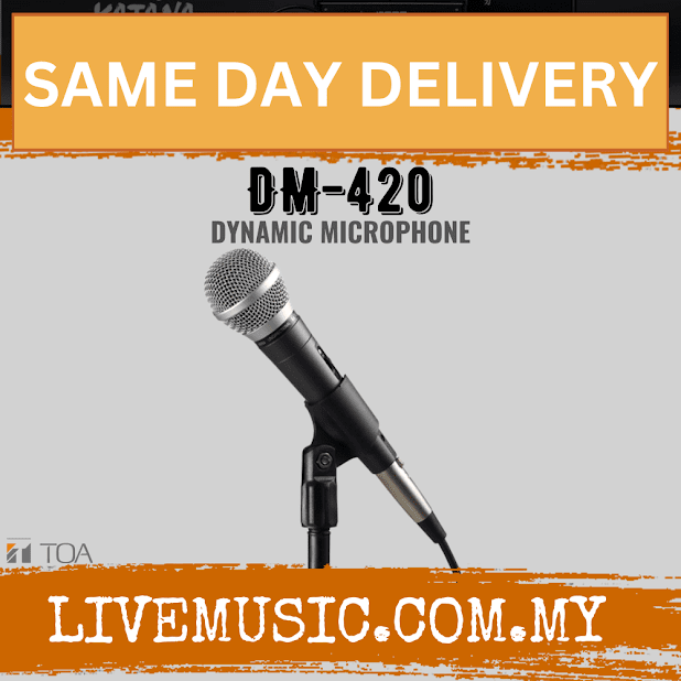TOA DM-420 Dynamic Microphone ( DM420 / DM 420 )