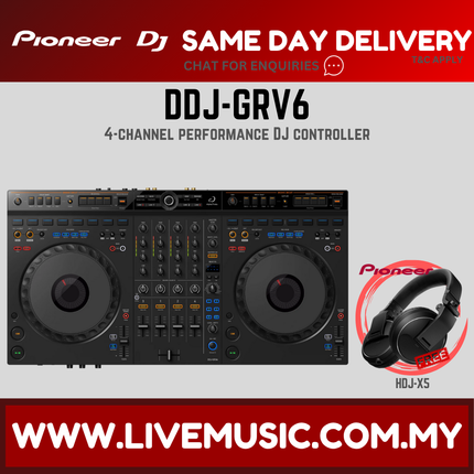 Pioneer DJ DDJ-GRV6 4-channel DJ Controller with Groove Circuit ( DDJ GRV6 DDJGRV6 )