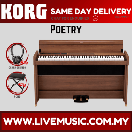 Korg Poetry Chopin-inspired 88-key Digital Piano with Bench