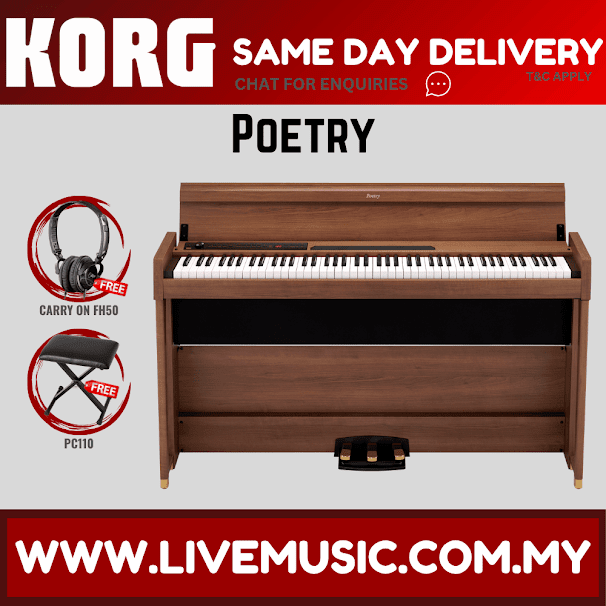 Korg Poetry Chopin-inspired 88-key Digital Piano with Bench