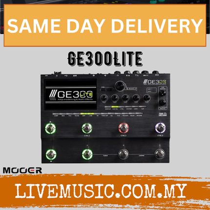 Mooer GE300 Lite Multi Effects Processor - Grey ( GE300Lite / GE 300 )