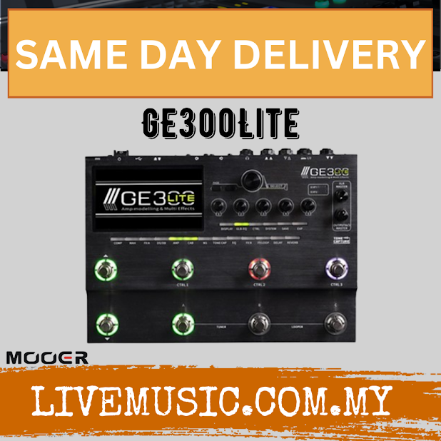 Mooer GE300 Lite Multi Effects Processor - Grey ( GE300Lite / GE 300 )