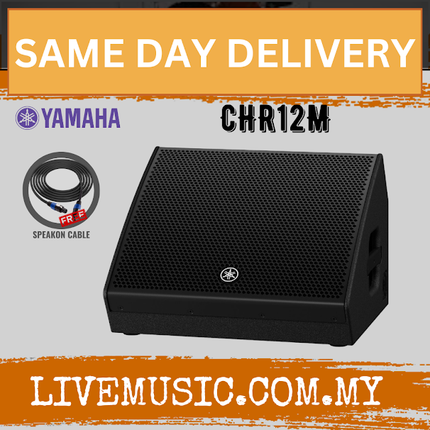 Yamaha CHR12M 1000-Watt 12" Passive Speaker with FREE Speakon Cable - Each ( CHR 12M )