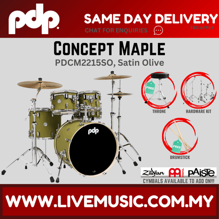 PDP By DW CM5 Concept Maple Shell Pack - 5-Piece Without Cymbal Set ( PDCM2215 )
