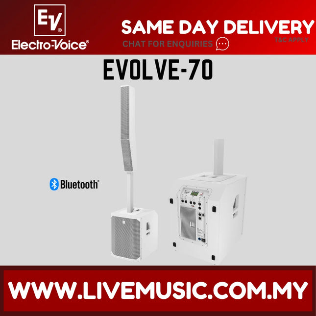 EV Electro-Voice EVOLVE-70 Portable Column Speaker - White ( EVOLVE 70 EVOLVE70 )