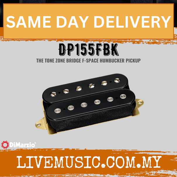 DiMarzio DP155FBK Tone Zone Humbucker Pickup - Black (DP155F/DP-155F)
