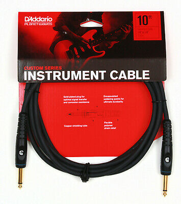 Planet Waves PW-G-10 Custom Series Instrument Cable - 10 feet (PWG10/PWG 10)