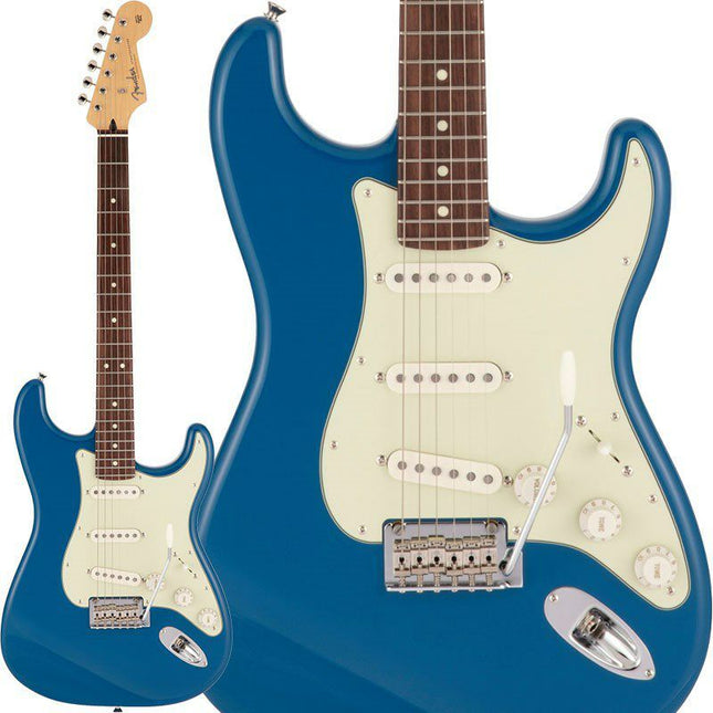 Fender Japan Hybrid II Stratocaster Electric Guitar, Rosewood Fretboard with Gig Bag - Forest Blue