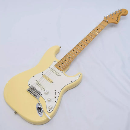 Fender Japan Yngwie Malmsteen Stratocaster Electric Guitar, Maple Fretboard with Gig Bag - Yellow White