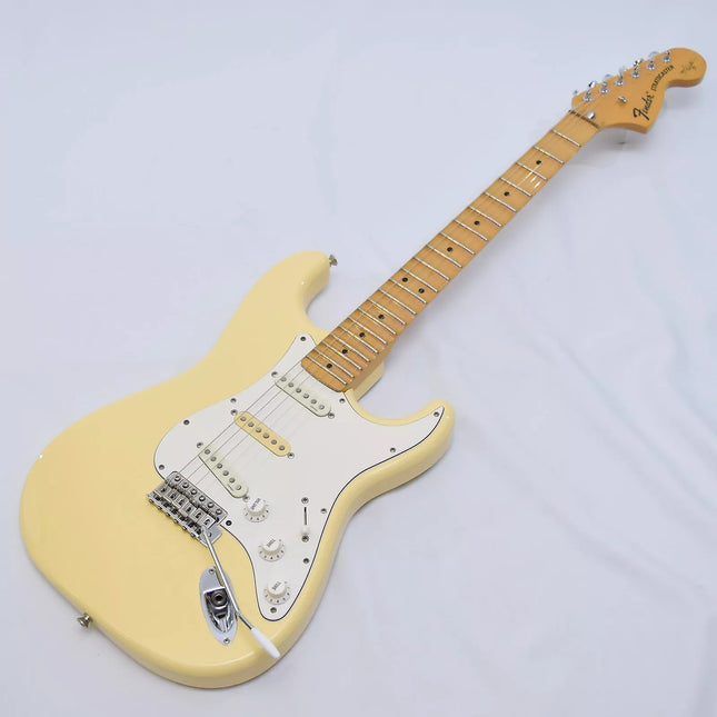 Fender Japan Yngwie Malmsteen Stratocaster Electric Guitar, Maple Fretboard with Gig Bag - Yellow White